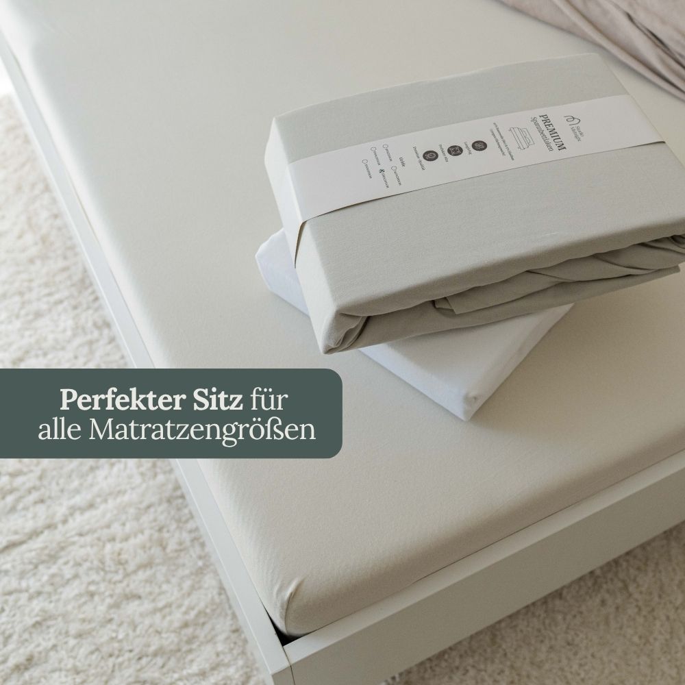 Spannbettlaken · Bio Baumwolle · sand
